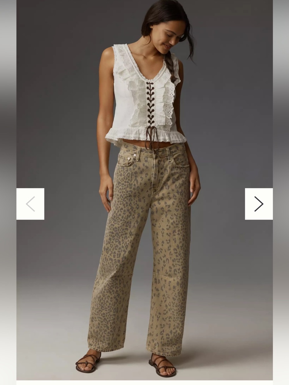 New Citizens of Humanity Miro Barrel Horseshoe Relaxed Denim Jeans Cheetah 29 - Picture 3 of 10